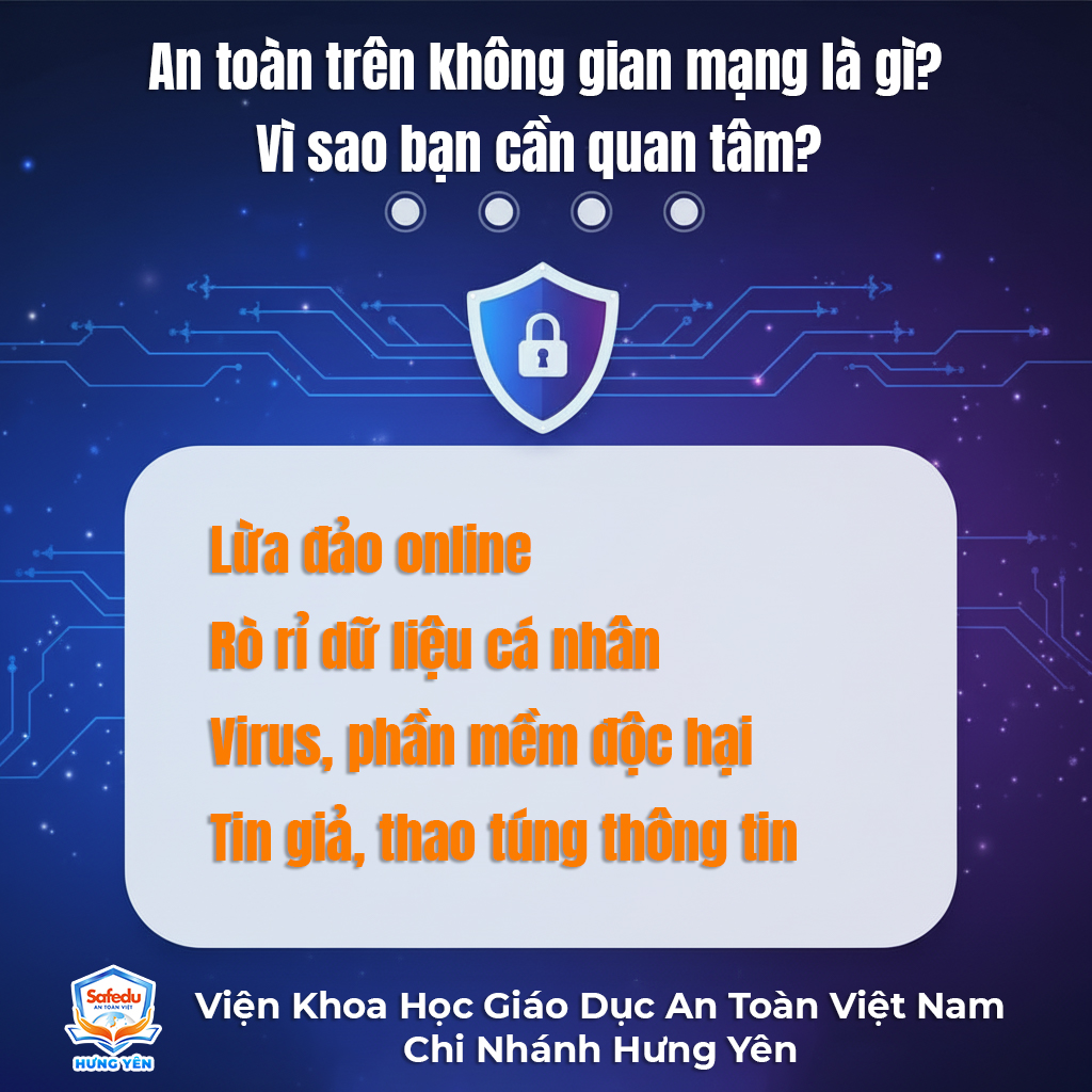 Kỹ năng an toàn trên không gian mạng Safedu Hưng Yên