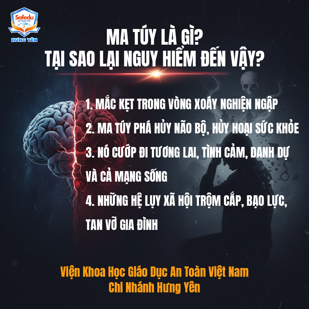 Kỹ năng phòng chống ma túy, thuốc lá điện tử và các chất gây nghiện Safedu Hưng Yên